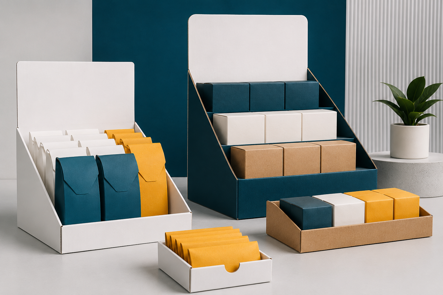Retail ready PDQ displays and trays