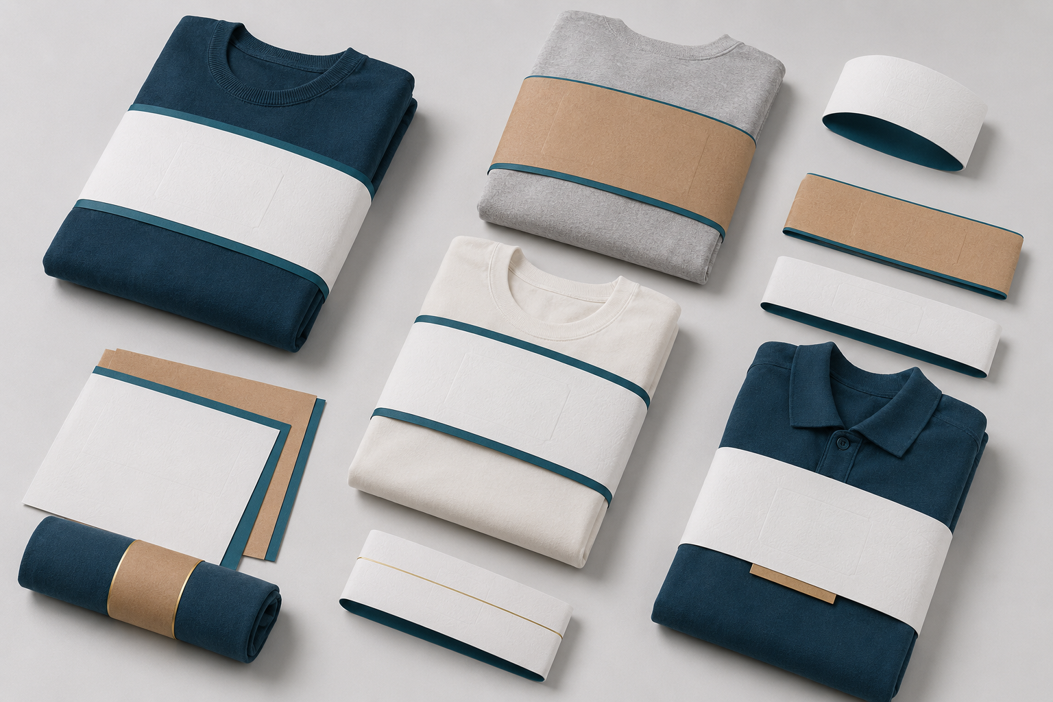 Custom packaging wraps and paper bands
